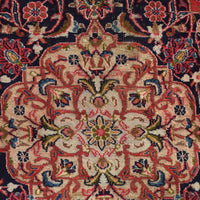 Red Kashan Hand-Knotted Persian Rug (KN-634)