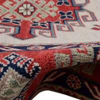 Ivory Oriental Kazak Afghan Hand-knotted Rug (KK-202)