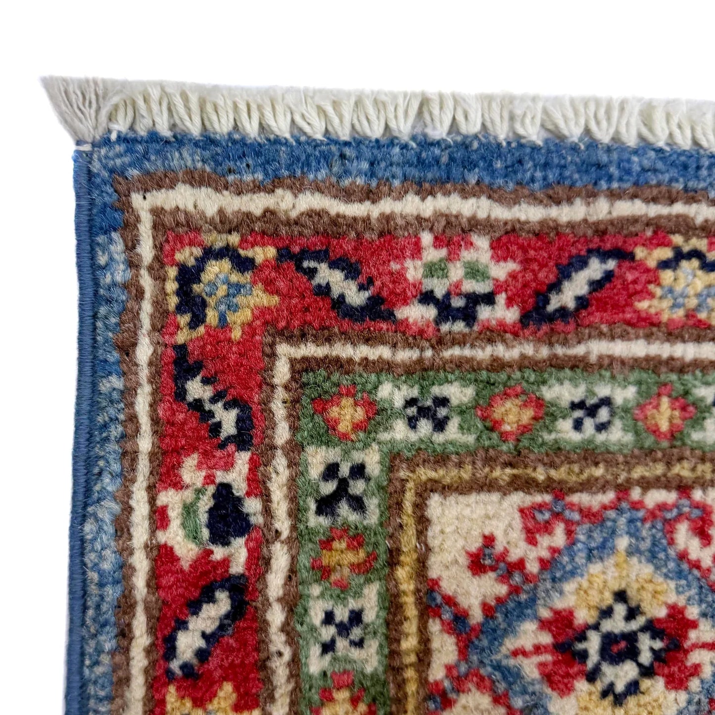 Blue  Oriental Kazak Afghan Hand-knotted Rug (KK-275)