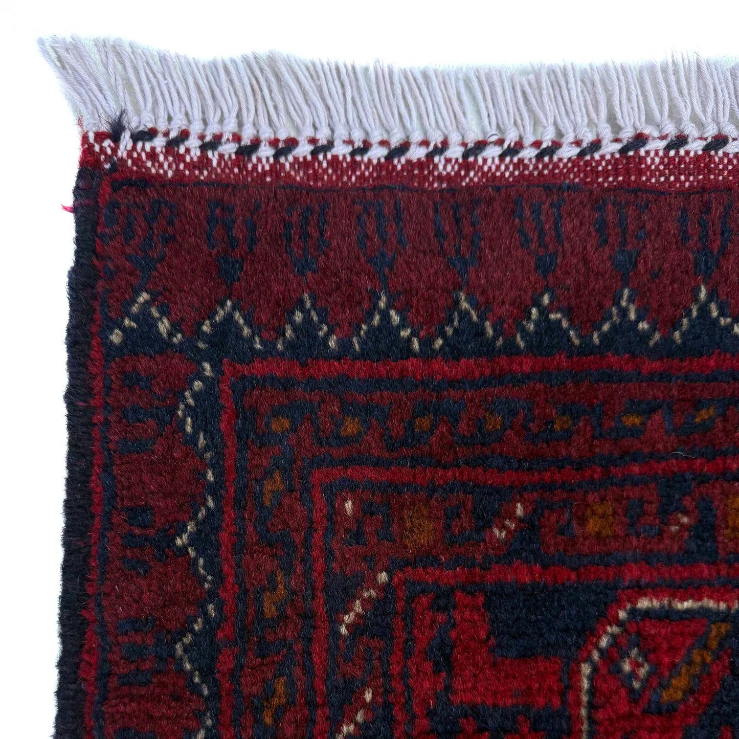 Red Khal Mohammadi Afghan Hand-knotted Rug (KM-463)
